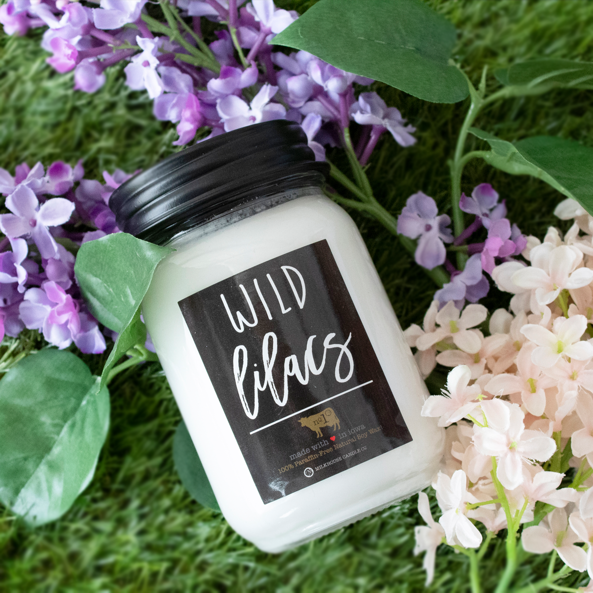 Milkhouse Candle Company - Wholesale Jar/Filled Candle - 13 oz Mason Jar Candle: Wild Lilacs4