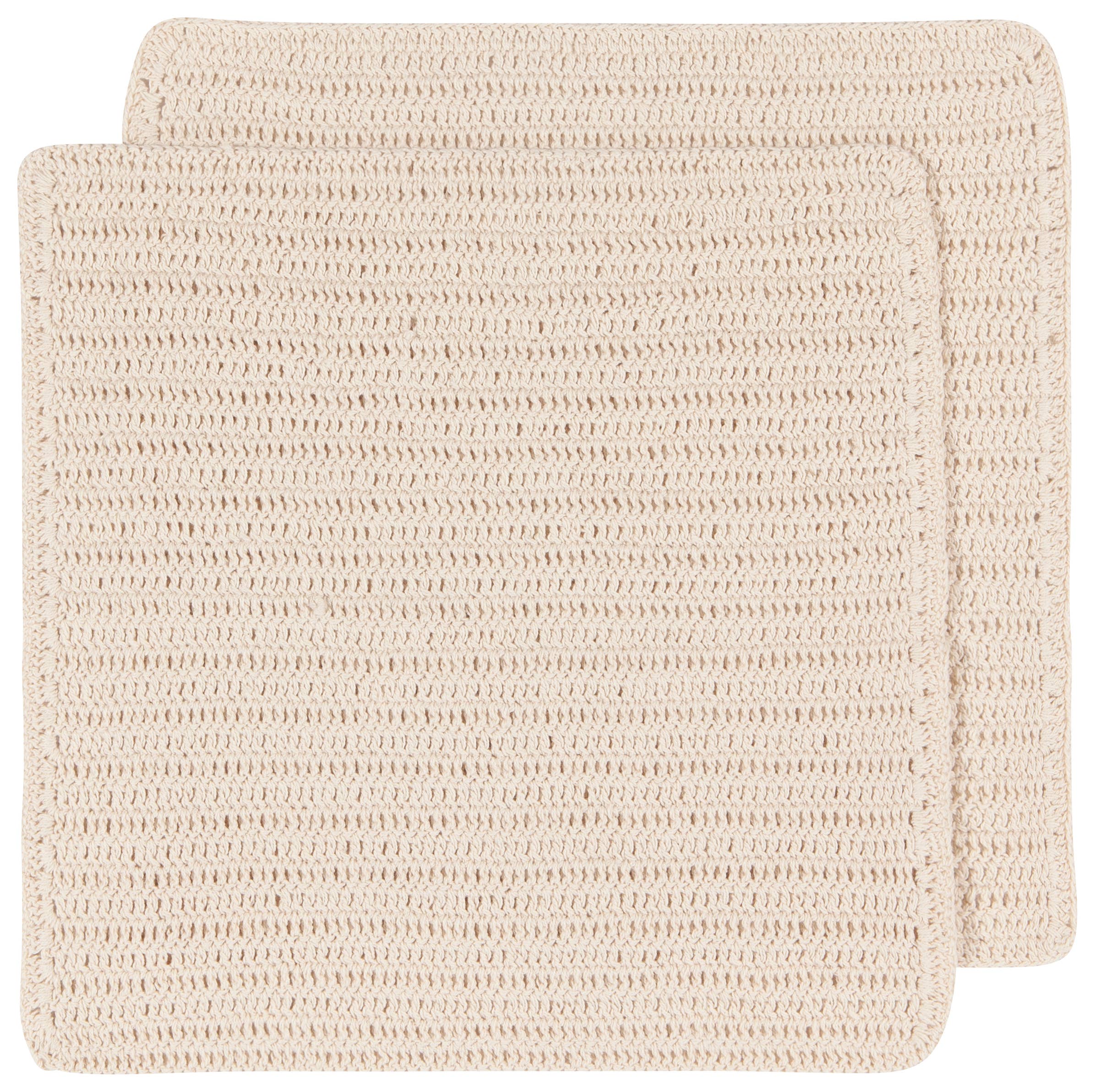 Now Designs by Danica - Wholesale Dishcloth - Homespun Natural Crocheted Dishcloths Set of 21