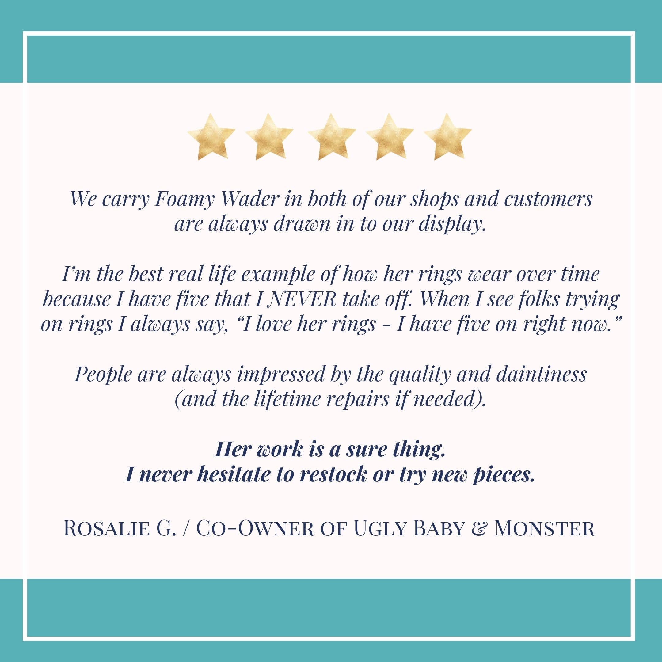 Foamy Wader – wholesale Band/Stackad Ring – Sailor Knot Ring - handgjorda nautiska rep kärlek knut ring9