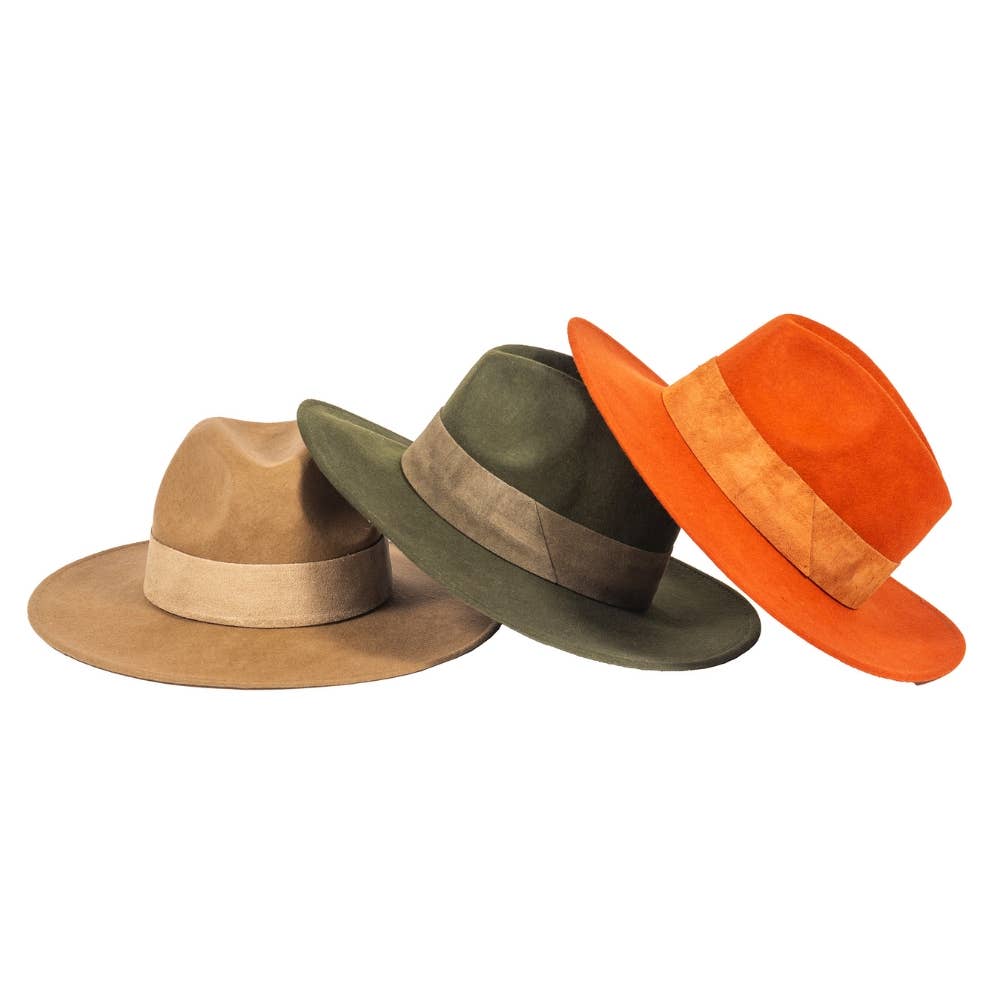 TRAVAUX EN COURS... - Wholesale Fedora - Unisex - WIDE BRIM HAT - leather braid64