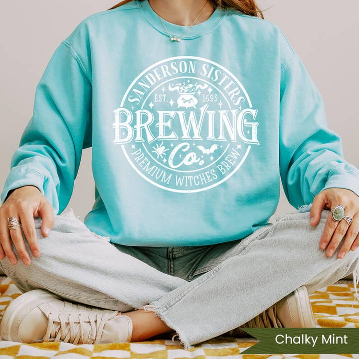 Sanderson Brewing Co. Branco Distressed por atacado de Wildflower Apparel Co.