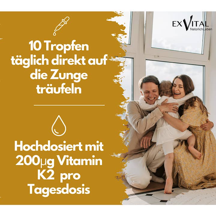 EXVital - Wholesale Oral Supplement/Vitamin - Vitamin K2 MK7 all-trans vitamin (menaquinone) drops 30ml1
