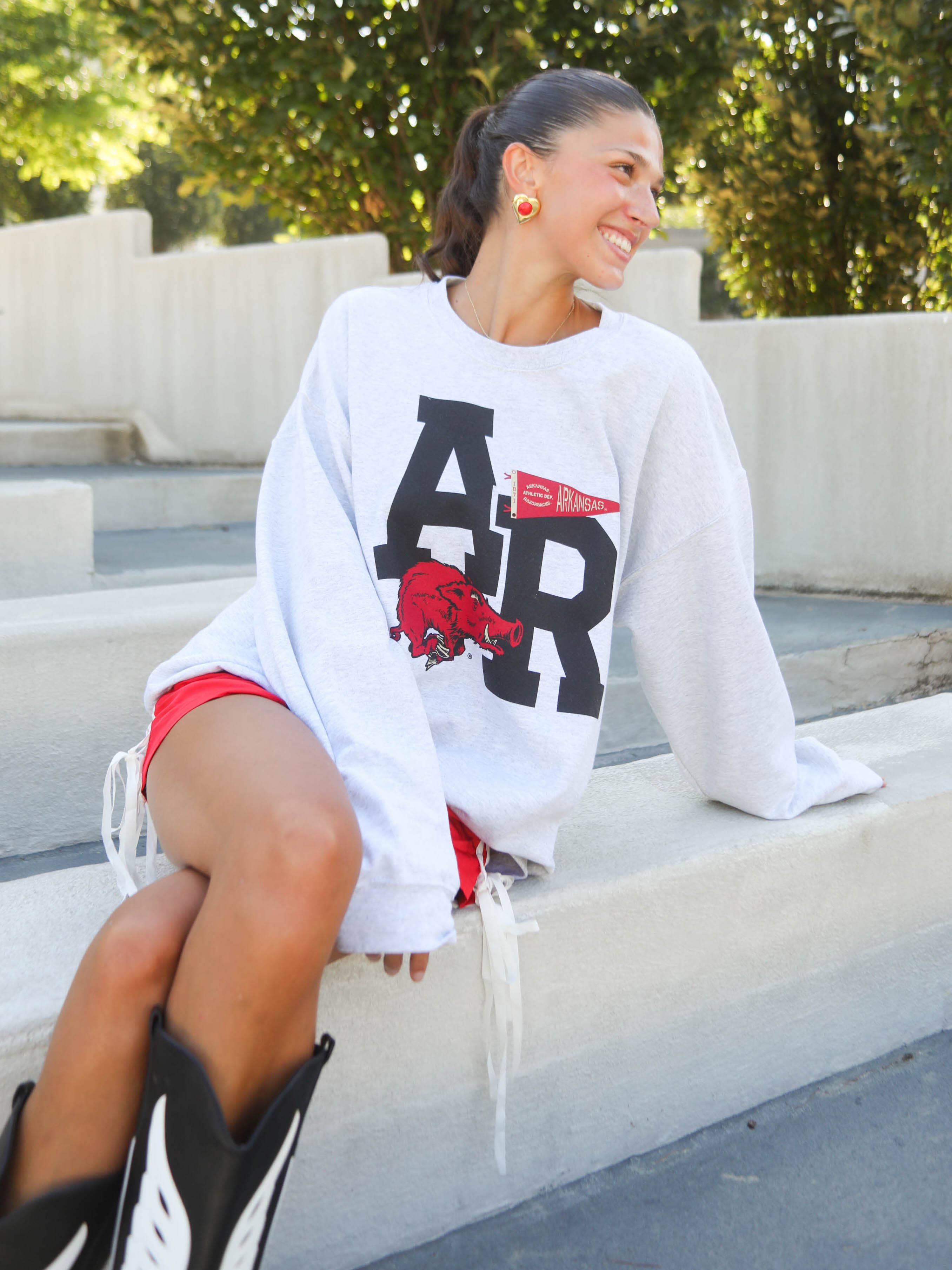 CHARLIE SOUTHERN – wholesale Sweatshirt med tryck - Dam – AR PENNANT VALVTRÖJA, RAZORBACK / HOGS TRÖJA1