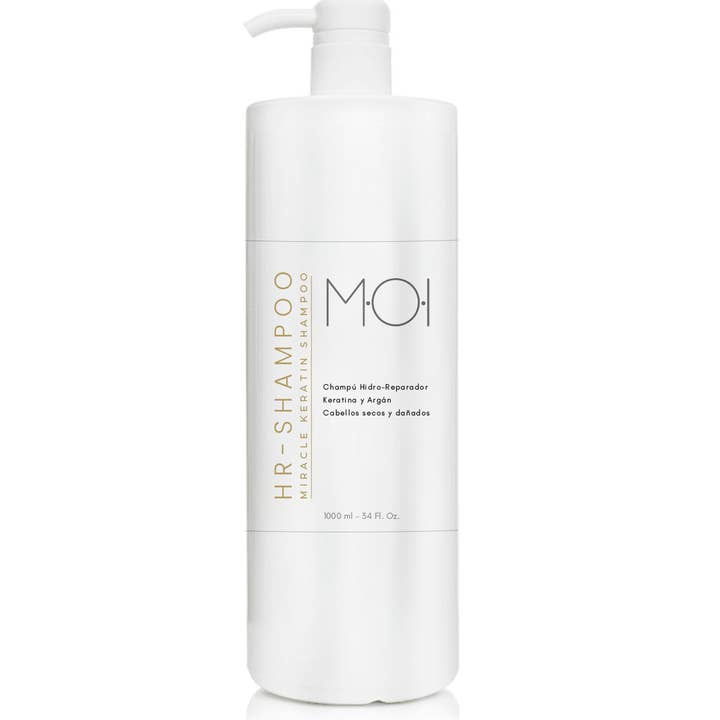 sesioMWorld - M·O·I Professional - Wholesale Hair Shampoo - HR HYDRO-REPAIR Shampoo with Keratin and Argan 1000 ml M·O·I