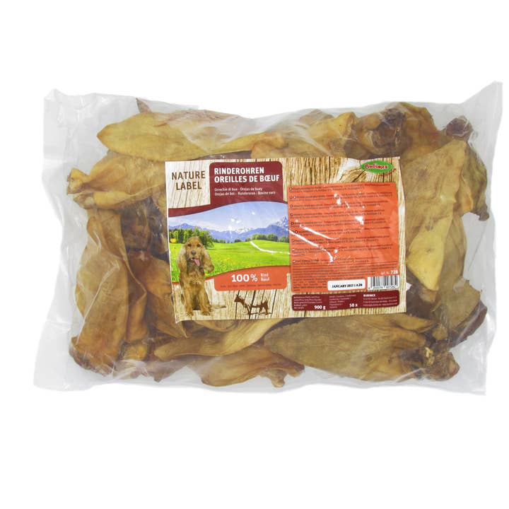 Bubimex - Wholesale Pet Treats - Dog - UNIT Ox ears (bag 50pcs)