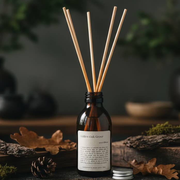 Golden Oak Grove: Reed Diffuser for wholesale by Aroma Quartz Trade