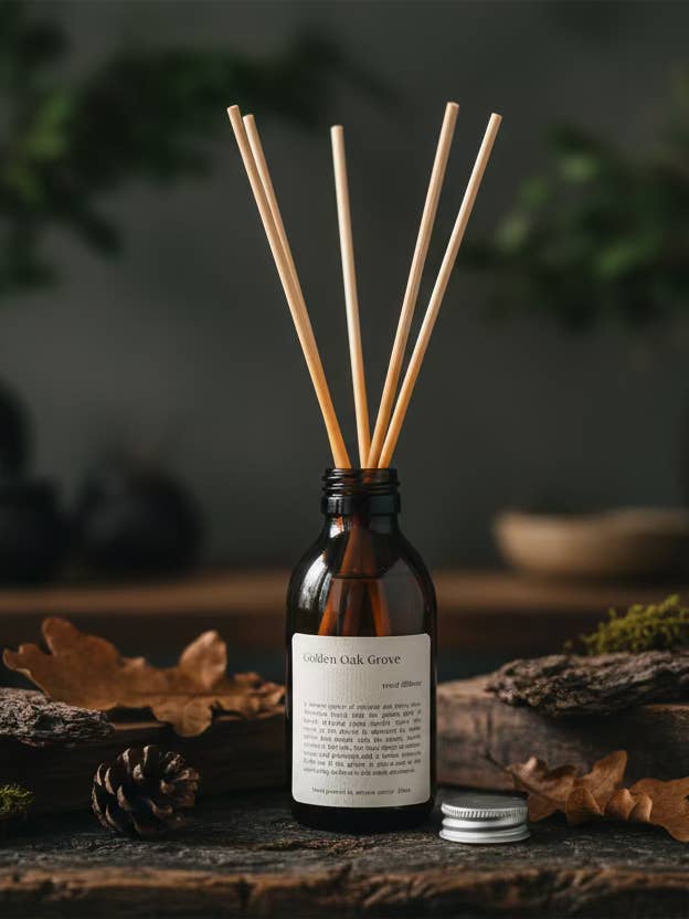 Golden Oak Grove: Reed Diffuser for wholesale by Aroma Quartz Trade