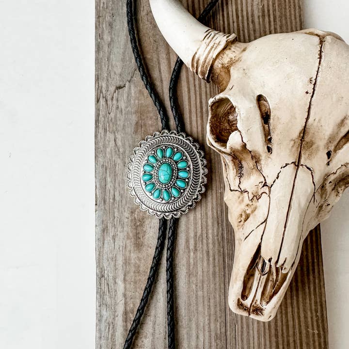 Boho Ranch Shop - Wholesale Pendant/Charm Necklace - Western Bolo Long Pendant Necklace6