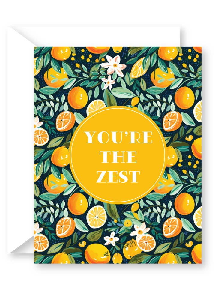 Carte de vœux You're The Zest Citrus pour la vente par Impress Design Studio