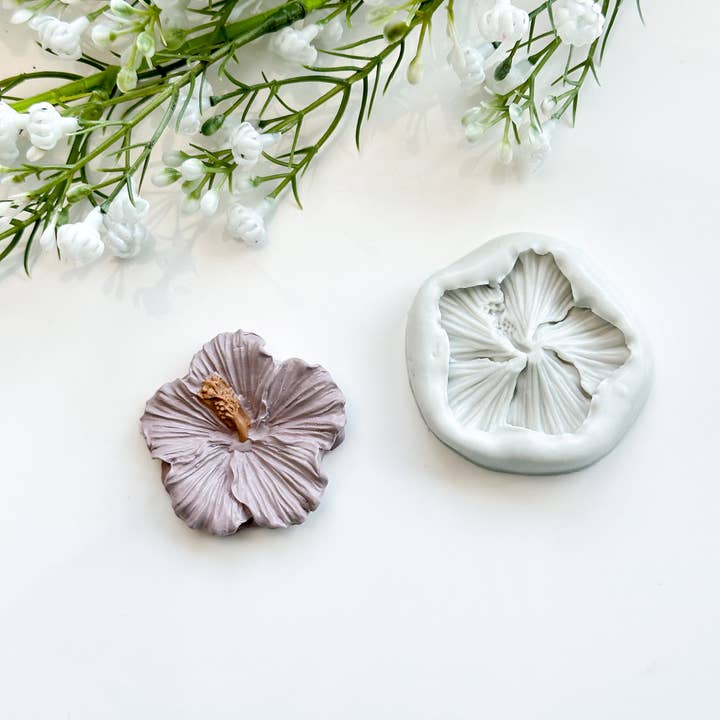 Tera Clay - Wholesale Craft Supplies - Hibiscus Flower Silicone Mold for Polymer Clay