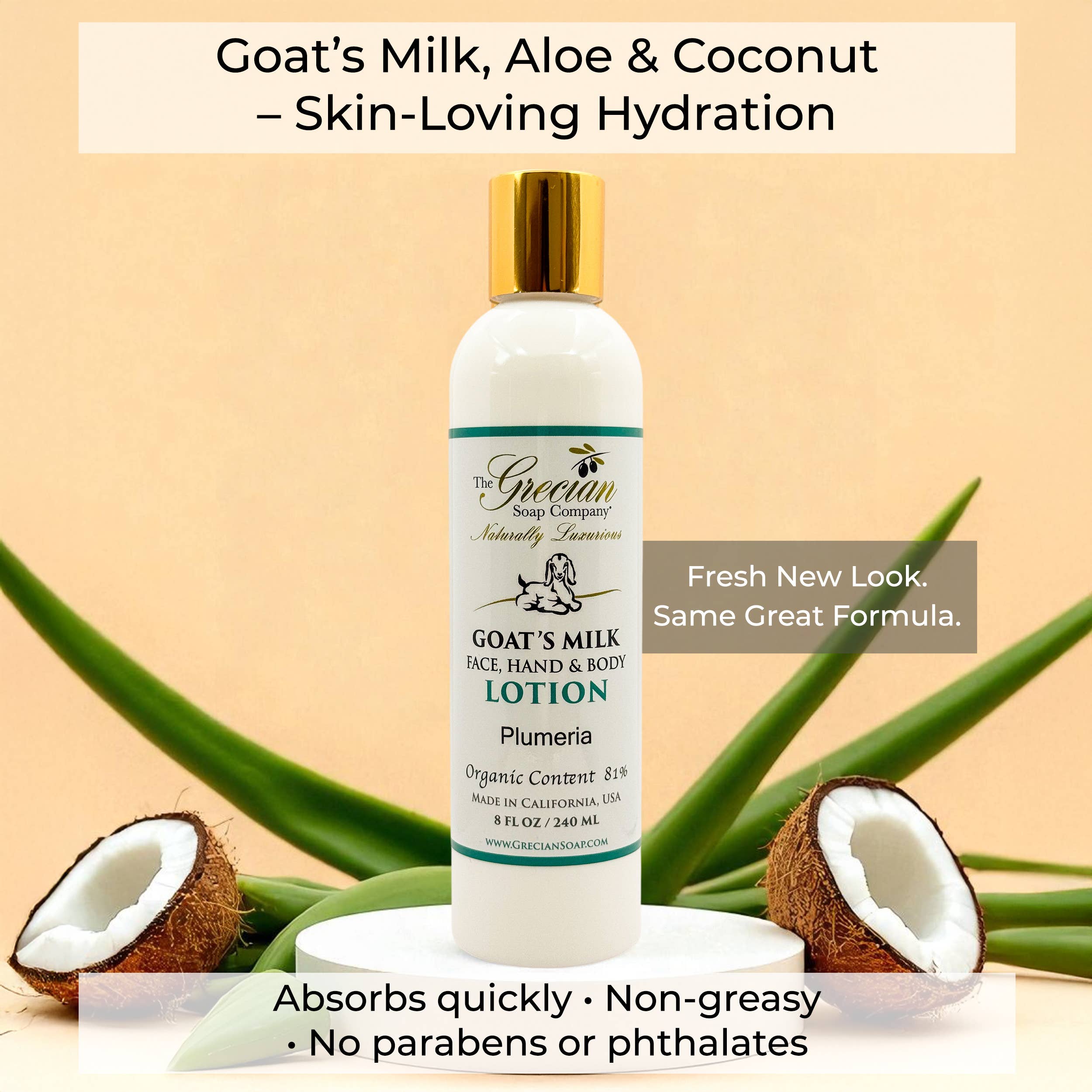 The Grecian Soap Company - Wholesale Body Cream/Lotion - Organic Beauty Hydrating Natural Goat Milk Hand Body Lotion2