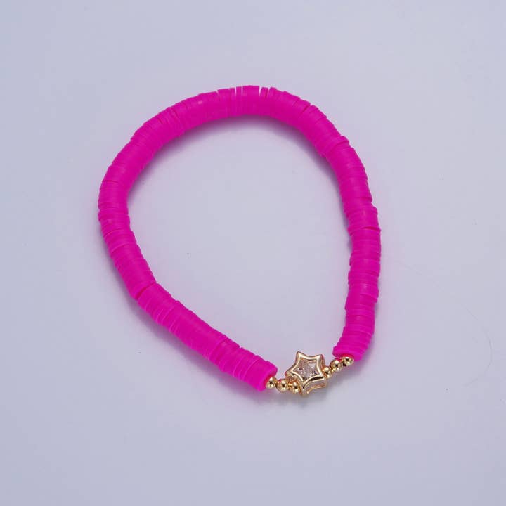 Aim Eternal - Wholesale Beaded Bracelet - Celestial Star Surfer Heishi Bracelets for Women Stackable3