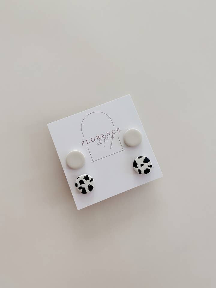 Pack Mini Stud Dálmata y Crema para venta al por mayor de Florence and Fig