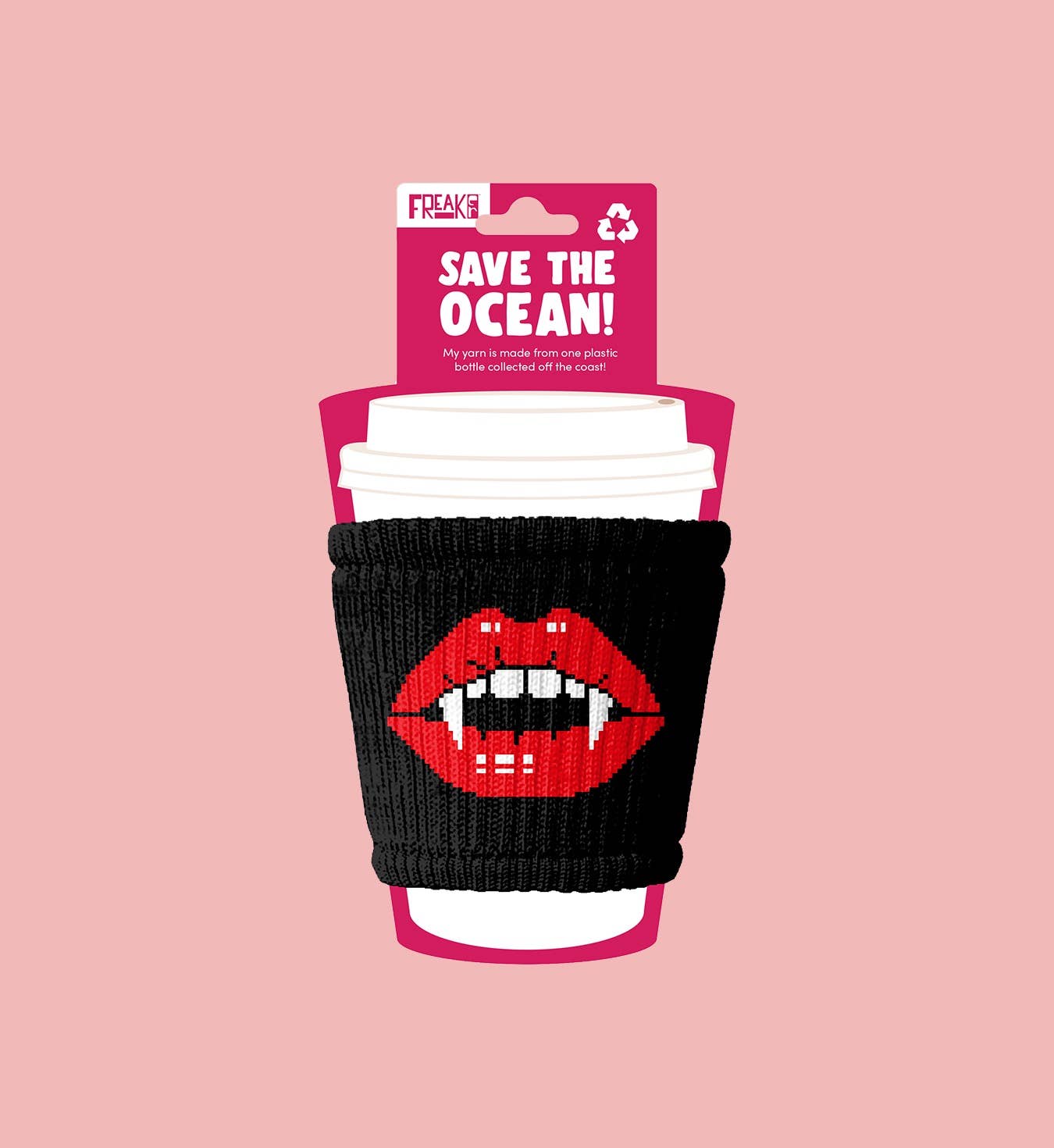 Freaker USA - Wholesale Drink Huggers & Koozies - Vampire Kisses | Halloween Pint Glass, Coffee & Can Koozie
