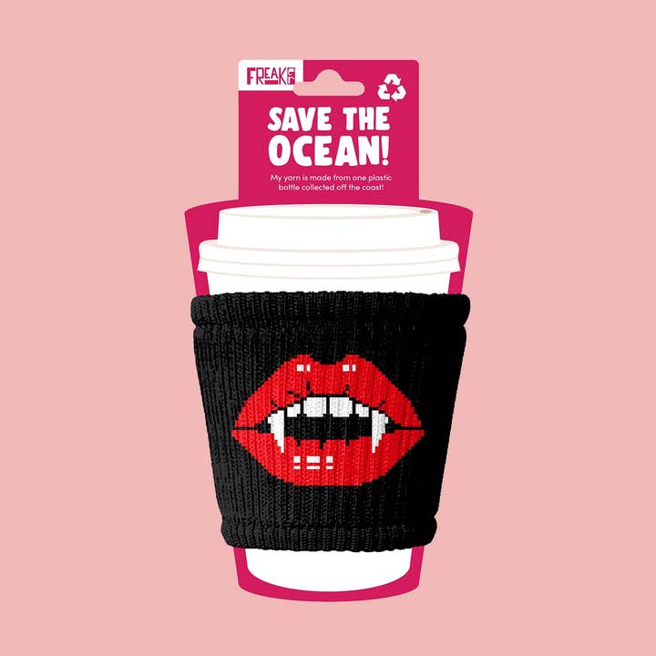 Freaker USA - Wholesale Drink Huggers & Koozies - Vampire Kisses | Halloween Pint Glass, Coffee & Can Koozie0