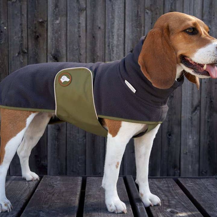 Fleece hondenpullover Henry in antraciet voor wholesale door THEO & EMMA