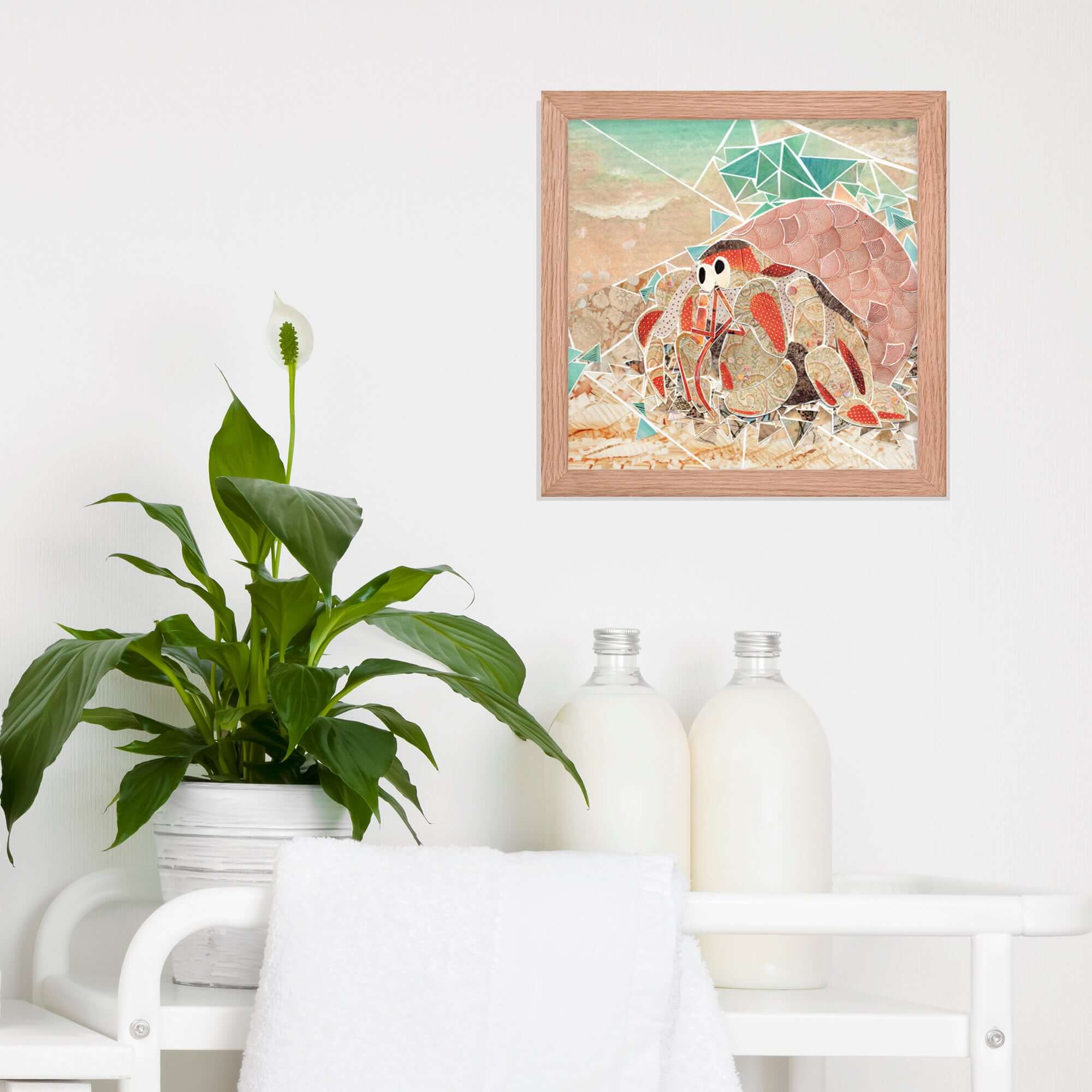 more the merrlier - Wholesale Art Print - Hermit Crab Framed Collage Art Print4