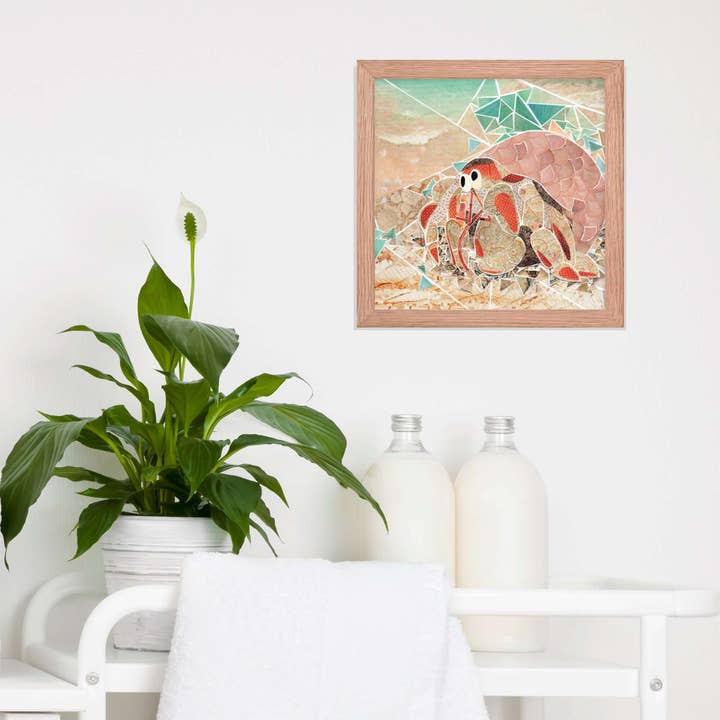 more the merrlier - Wholesale Art Print - Hermit Crab Framed Collage Art Print4