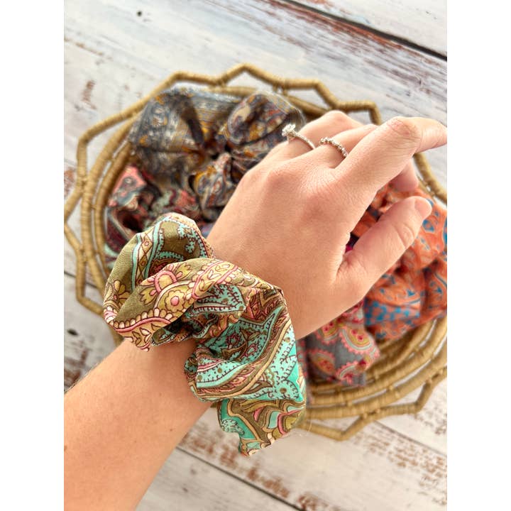 Bamboo Trading Company - Wholesale Scrunchie - Women's - Patchwork Scrunchy1