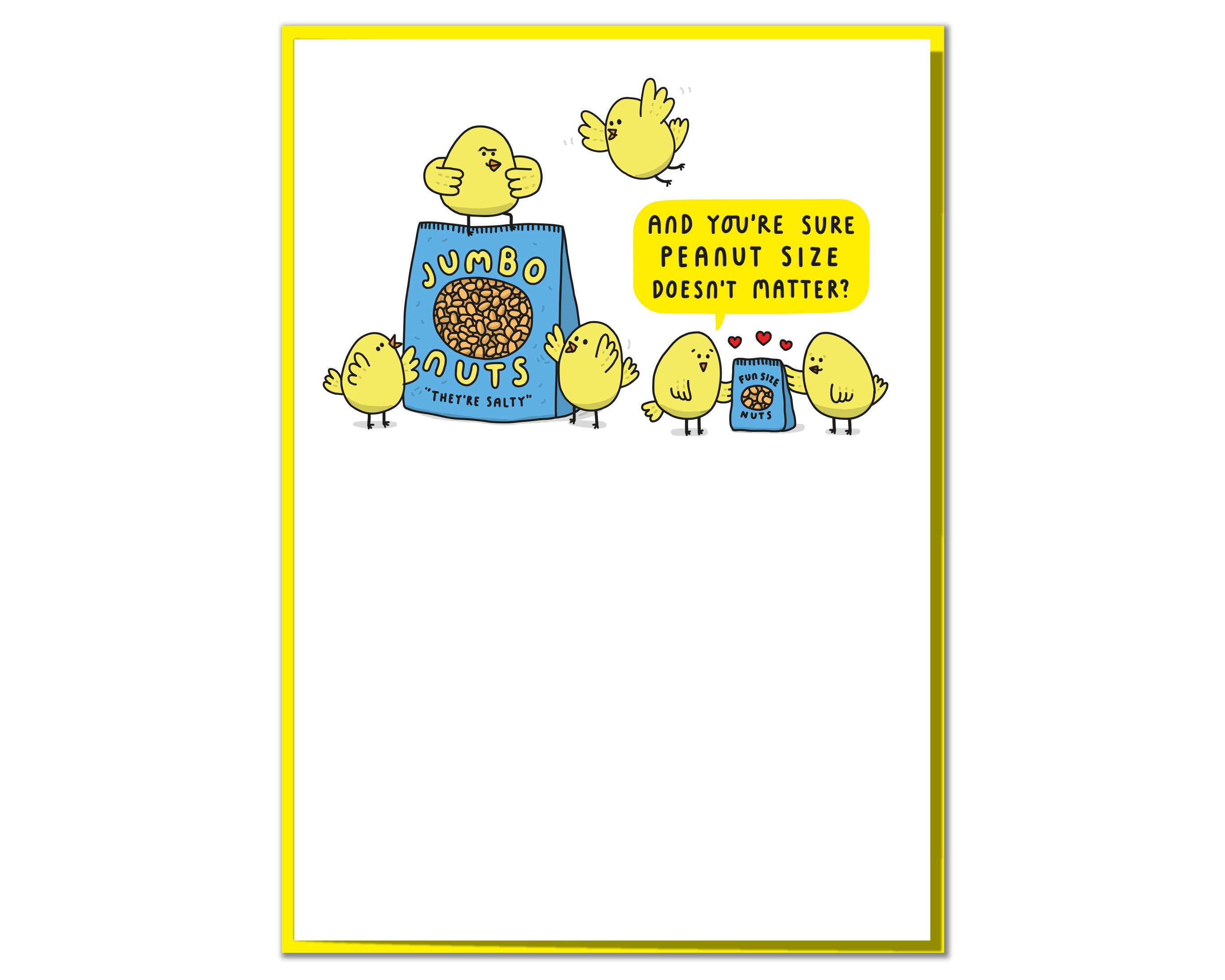 Mungo And Shoddy – wholesale Birthday card – Peanut Size. Funny Birthday Card.0