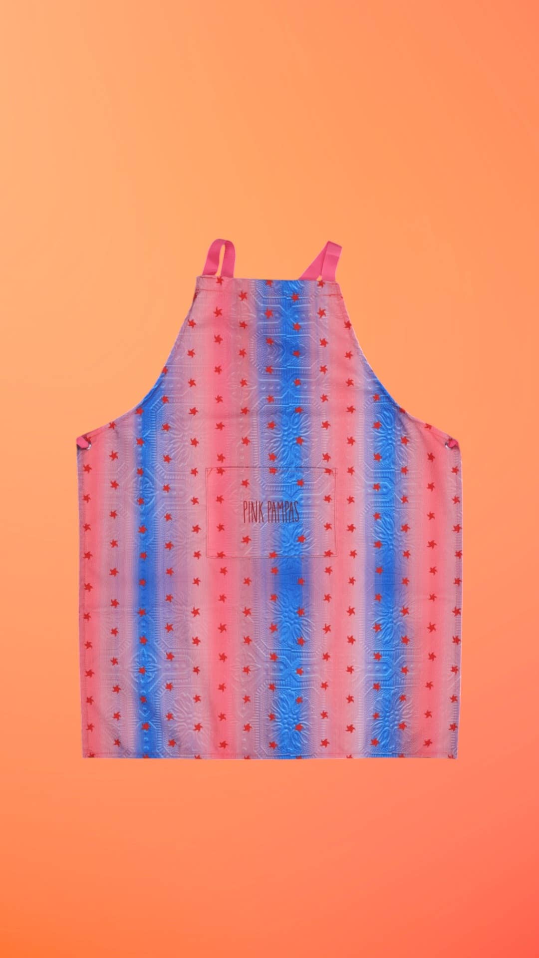 PINK PAMPAS – wholesale Apron – APRON DIGITAL PRINT "STARDUST" BLUE0