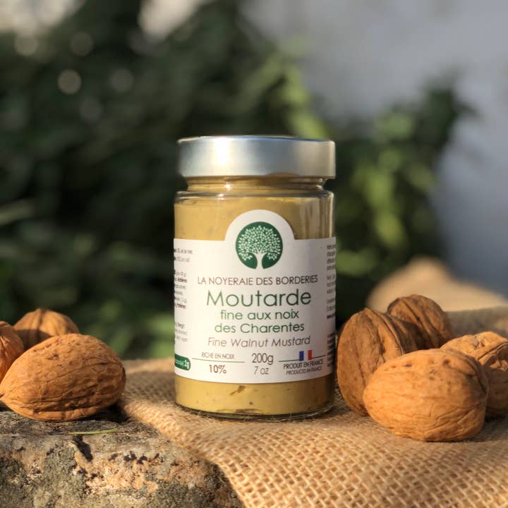 FEINER SENF MIT CHARENTES WALNÜSSEN - 200 g für den Großhandel von LA NOYERAIE DES BORDERIES