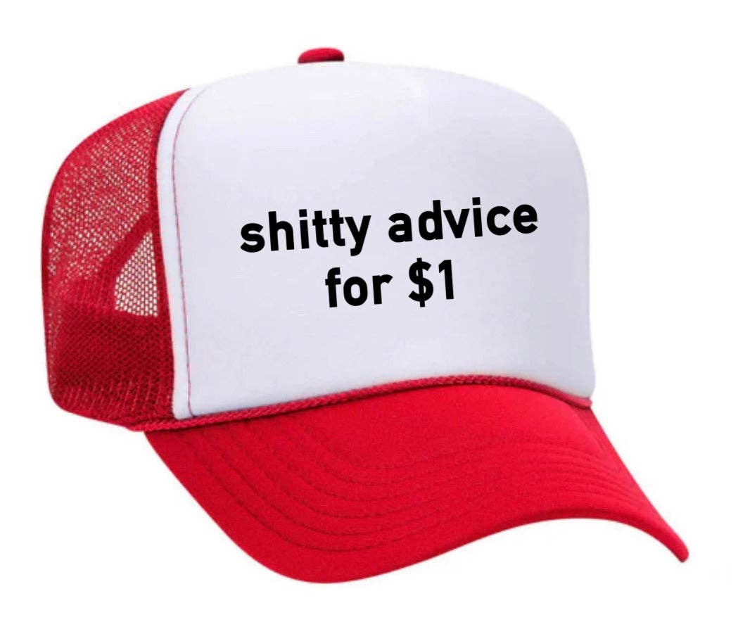 Inappropriate Trucker Hats - Wholesale Trucker Hat - Unisex - Shitty Advice for $1 Trucker Hat30