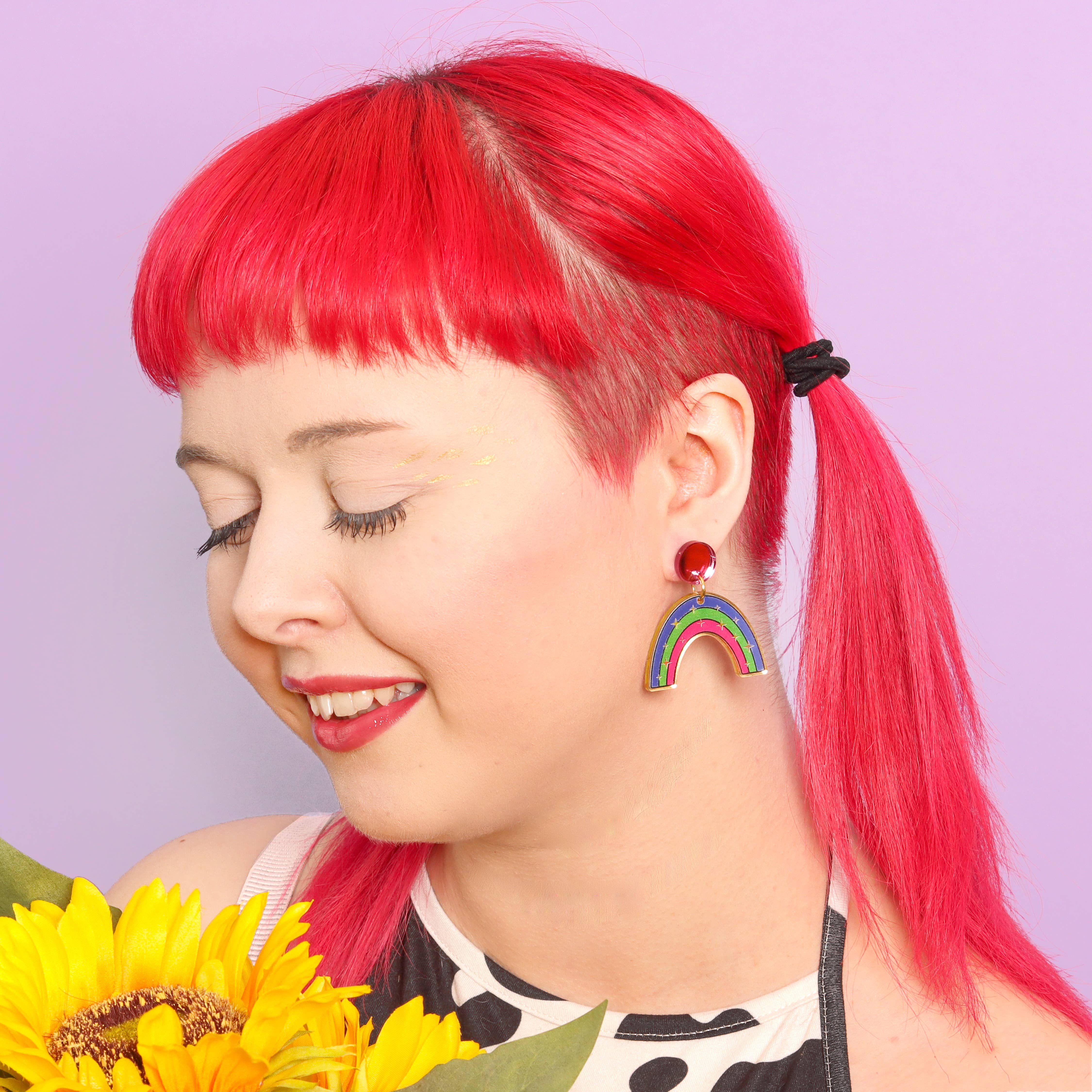 Miroo - Vente Boucles d'oreilles pendantes - Boucles d'oreilles arc-en-ciel3