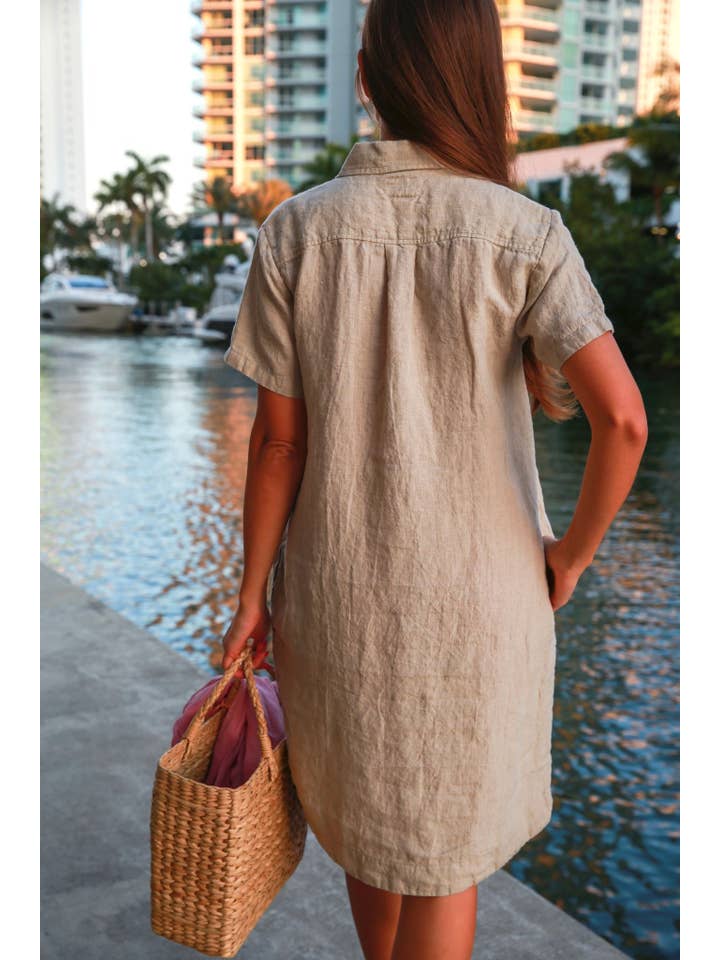 VIKOLINO - Wholesale Dress - Women's - Linen Vika Dress2
