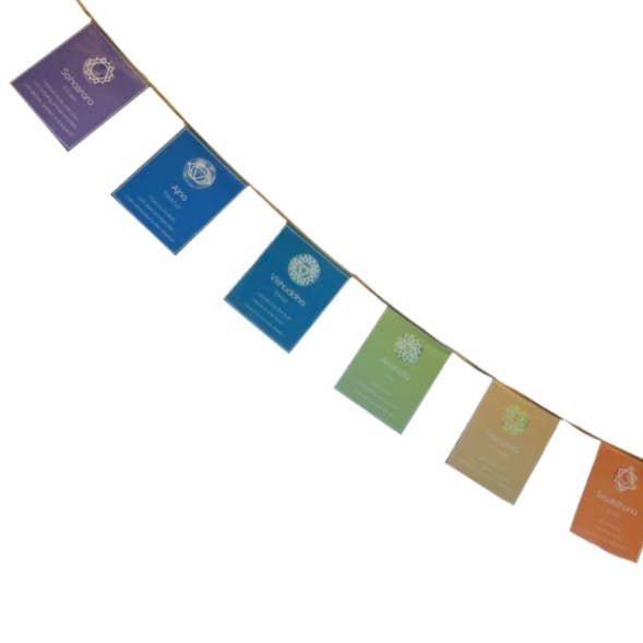 Chakra-flagga/vägghängning för wholesale av Crystal Magick Wholesale Ltd