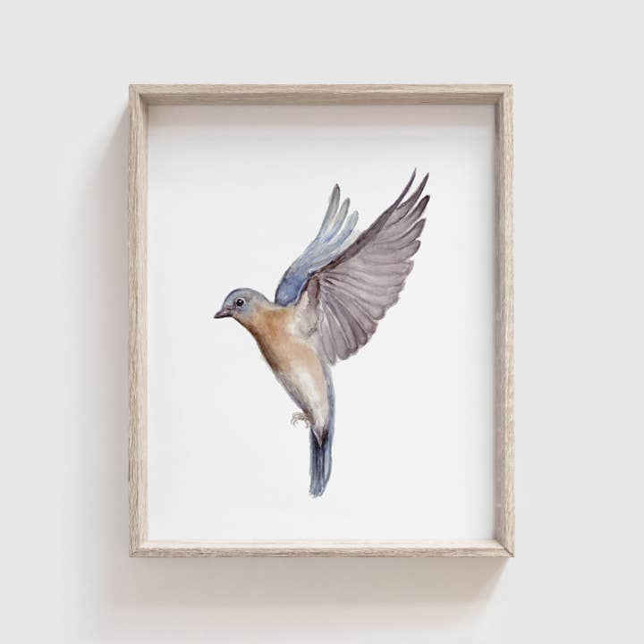 Stampa artistica Bluebird orientale per la vendita all'ingrosso da parte di Tabitha Paige