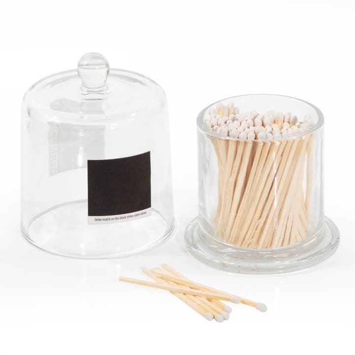 Andaluca - Wholesale Matches - Glass Jar with Lid & 120 Wooden White Matches4