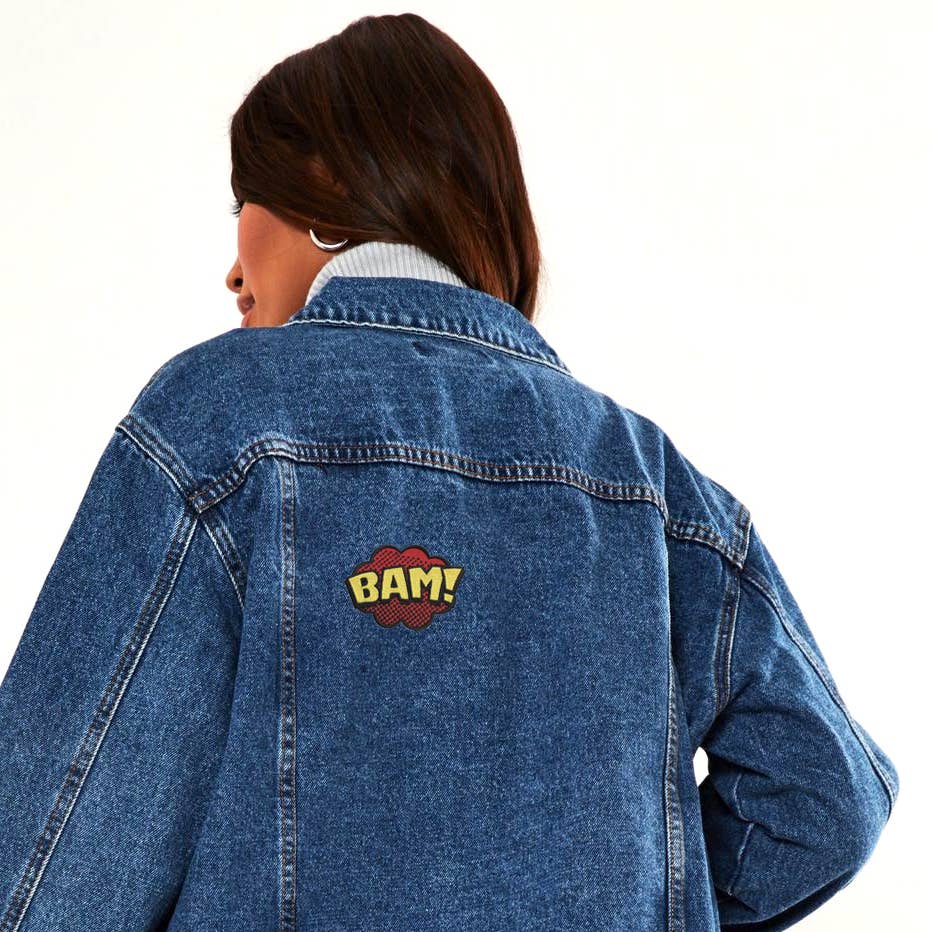 Kolorspun Pins - Wholesale Patch - BAM Pop Art Patch - Embroidered Iron on Patch1