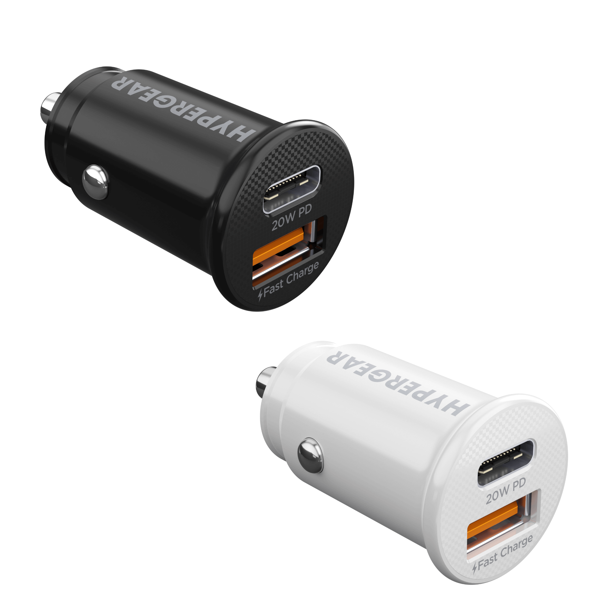 JupiterGear Home - Wholesale Portable Charger - HyperGear Mini 20W USB-C PD + 18W USB Fast Car Charger15