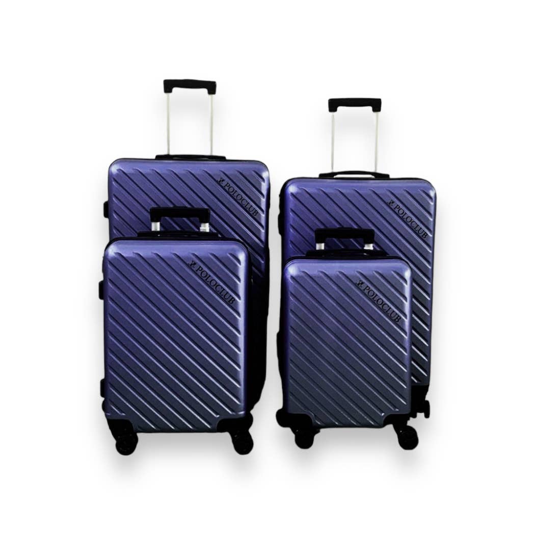 ALBAsrls - Wholesale Luggage - POLOCLUB trolley set 4 pieces S-M-L-XL0
