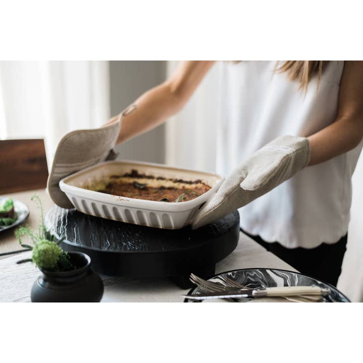 etúHOME - Wholesale Baking Dish - White Lasagna Baker