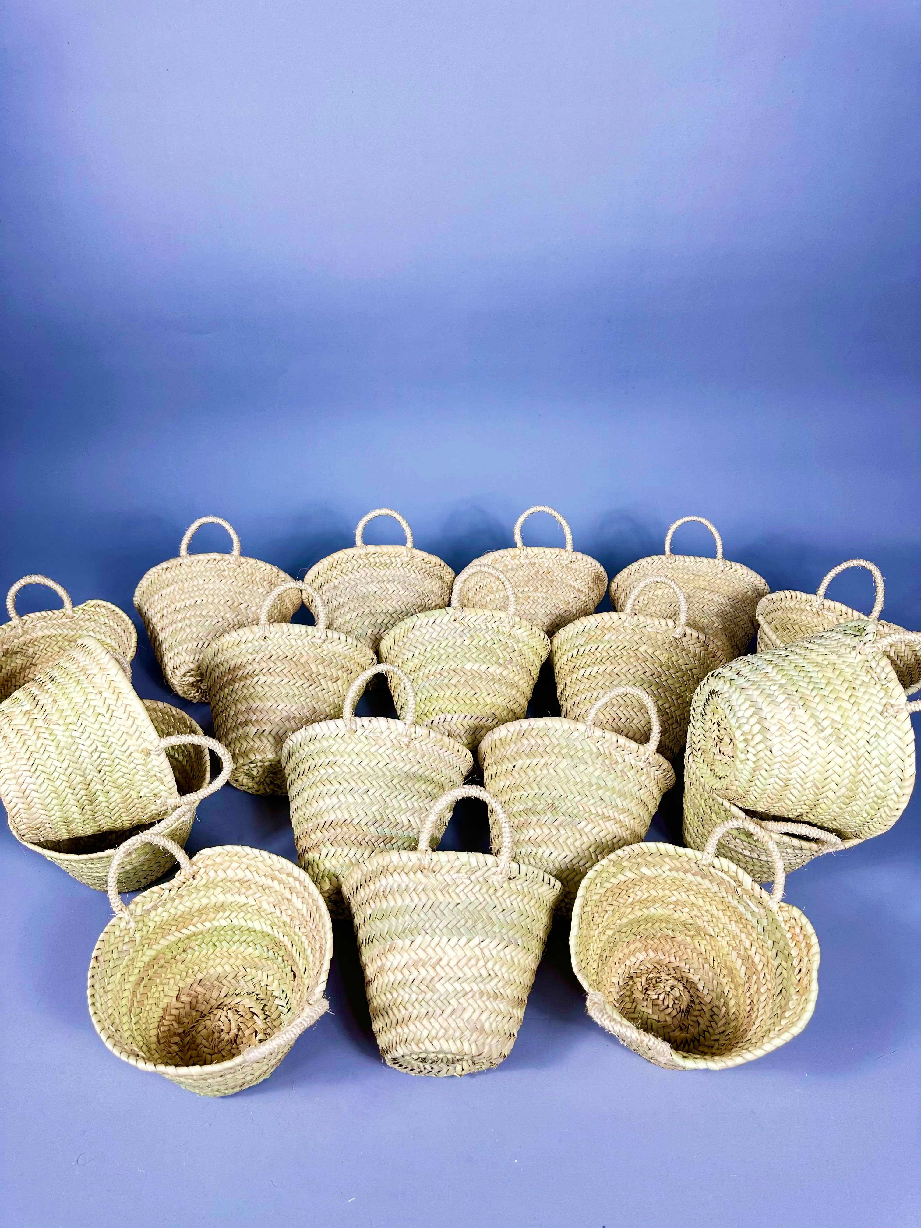 Mikwi – wholesale Picnic basket – Natural Straw Small Baskets, Small Rose Baskets3