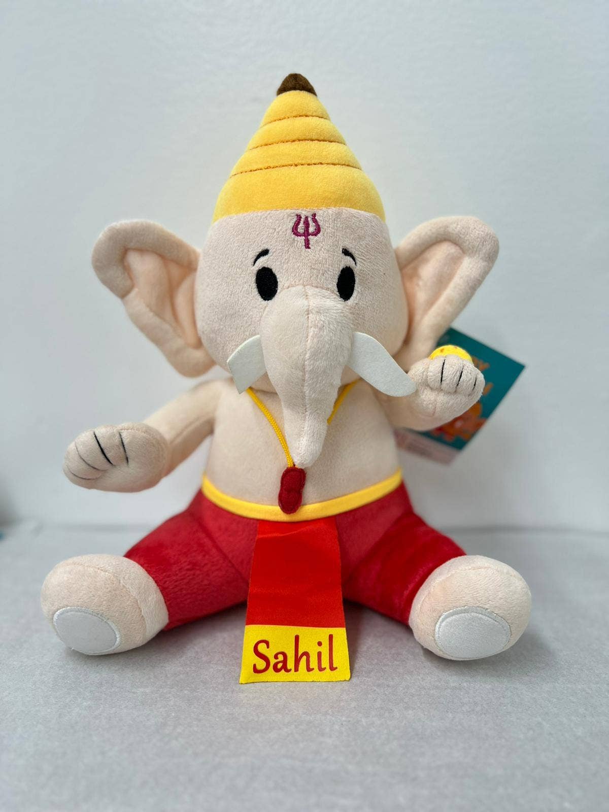 Modi Toys – wholesale Stuffed/plush toy – Kids & baby – Baby Ganesh (Medium 11") Mantra Singing Plush Toy3