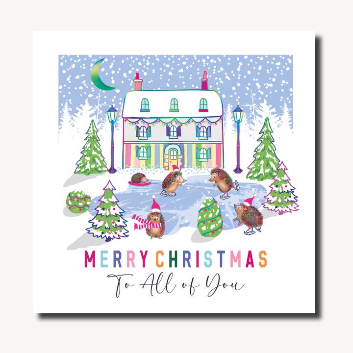 Hedgehog House | Winter Wonder | Christmas Card for wholesale by Marina B