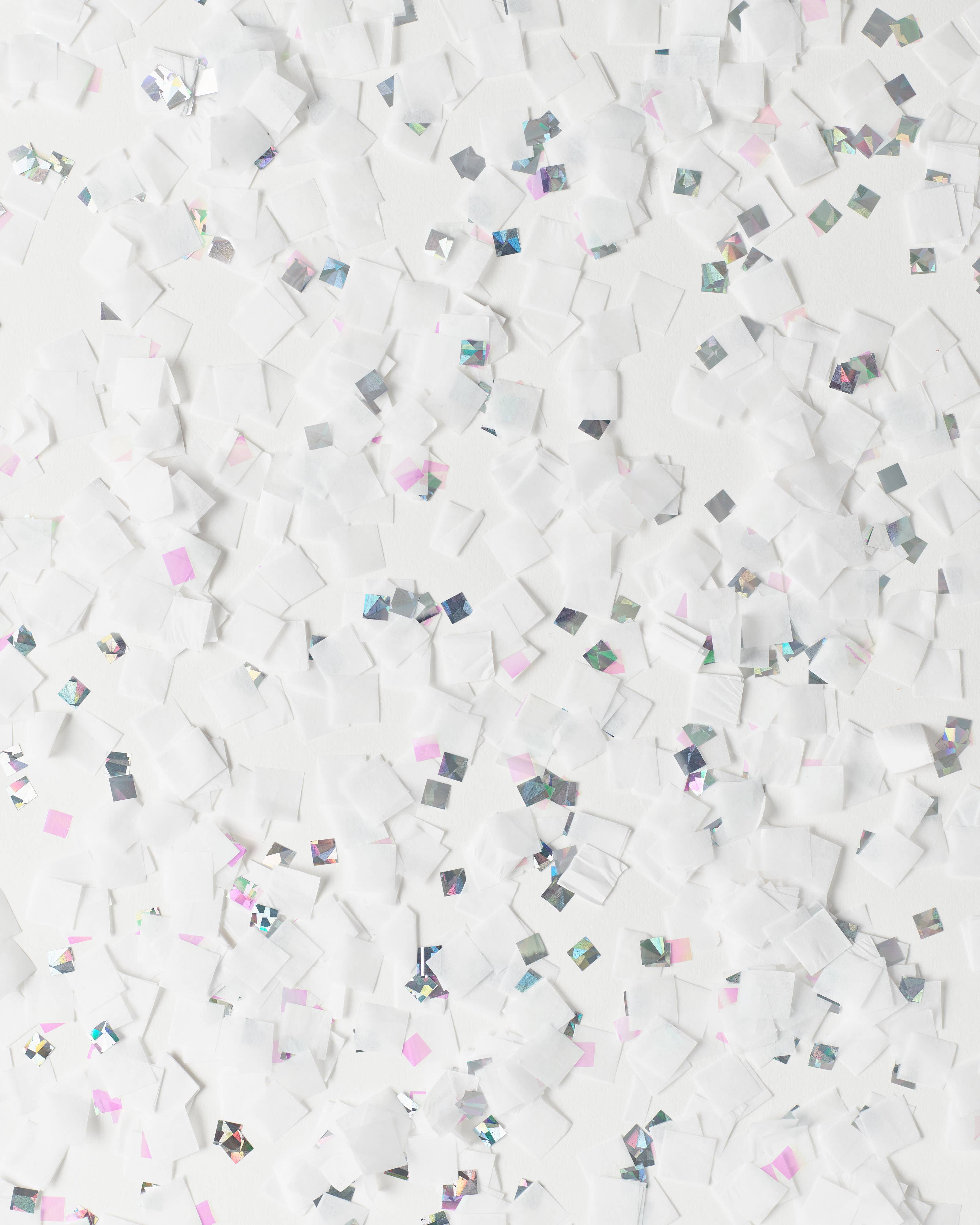 White Iridescent Pre-Filled Confetti Balloons for wholesale on Faire1