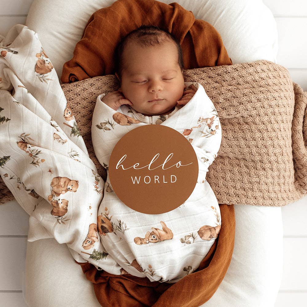 Snuggle Hunny - Wholesale Swaddle - Baby - Bears Organic Muslin Wrap4