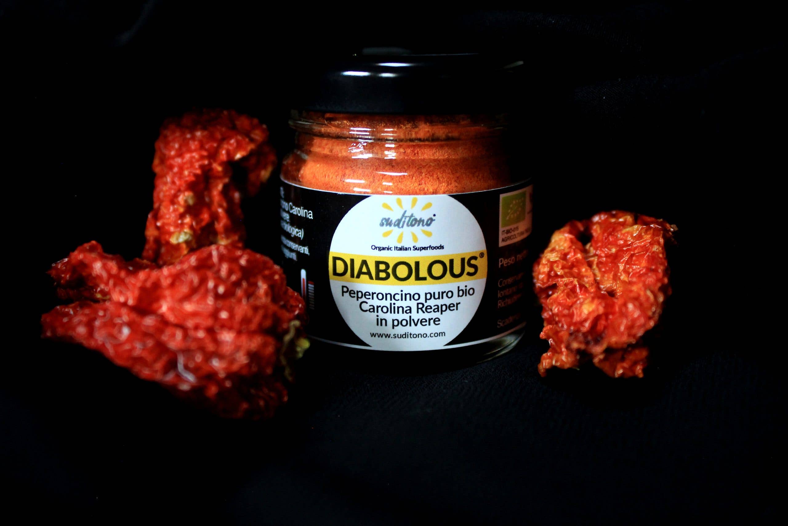 SAN PIO X Soc. Agr. S. dal 1708 - Wholesale Dried Spice - DIABOLOUS CAROLINA REAPER. Organic pure chilli powder2