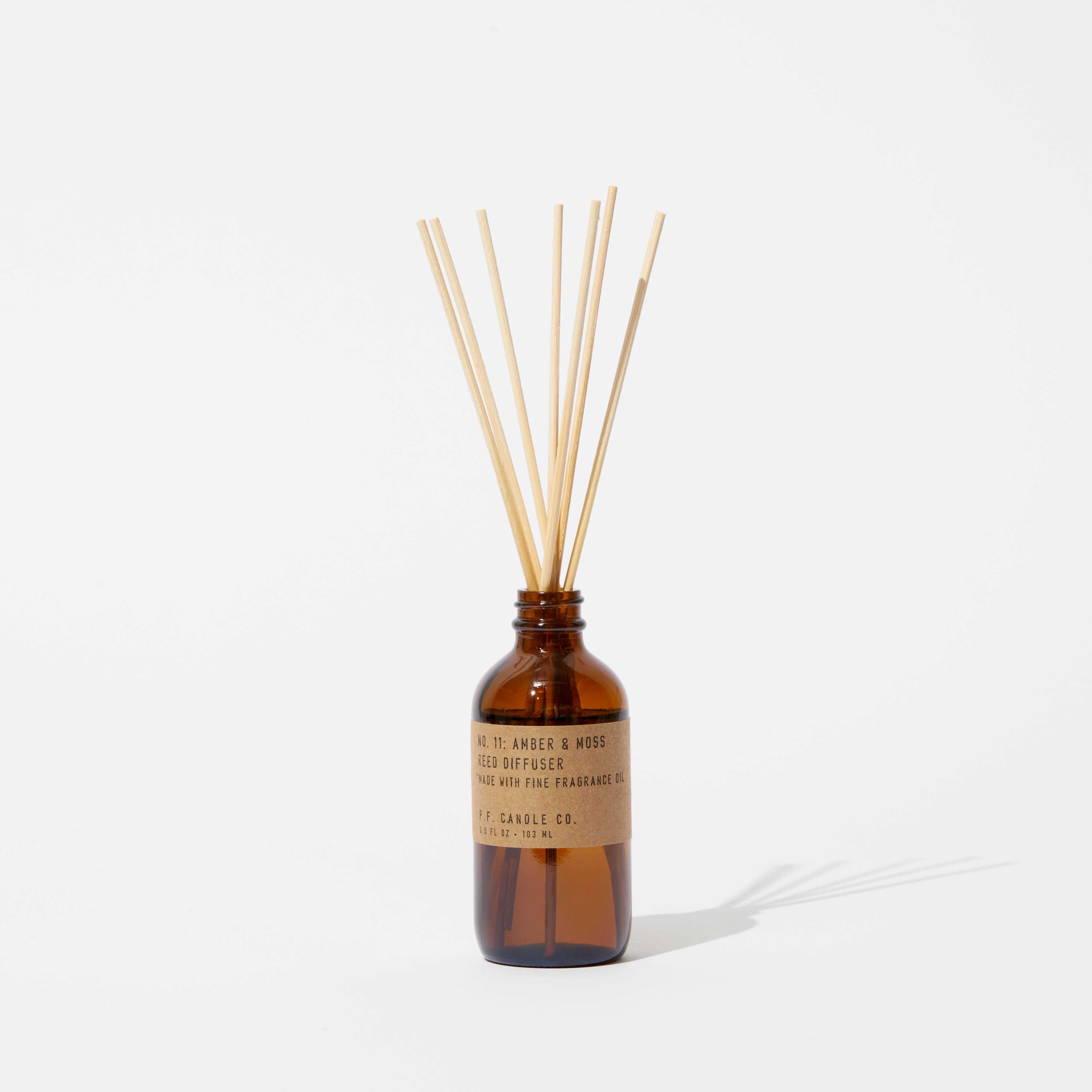 P.F. Candle Co. - Vente Diffuseur à tiges - Amber & Moss - Diffuseur Reed 3,5 oz