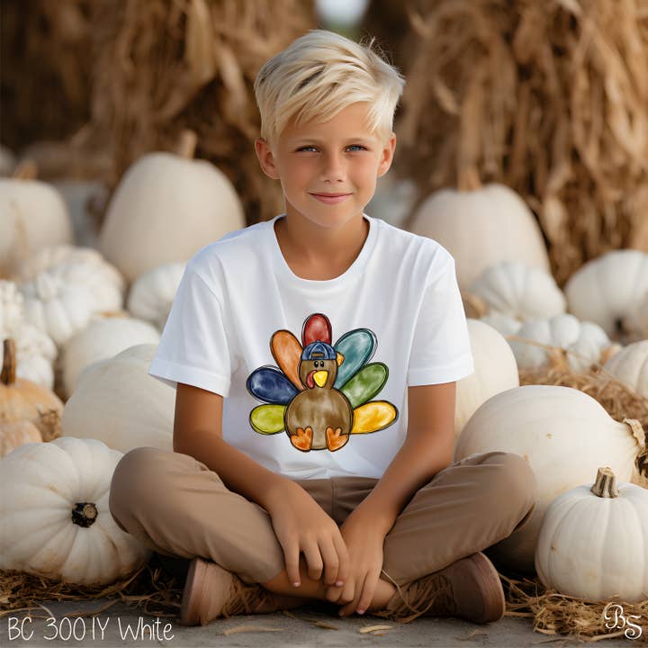 Boy Watercolor Turkey #BS6123 for wholesale by Bama Screens