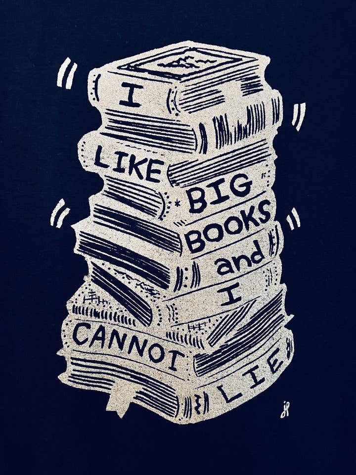 IK HOU VAN GROTE BOEKEN en ik kan niet liegen! - zeefdruk T-shirt Unisex Softstyle volledig katoen voor wholesale door Pixel Palmer