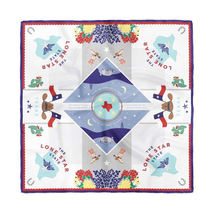 Lone Star State Saturday Scarf™ for wholesale by Saturday Silks