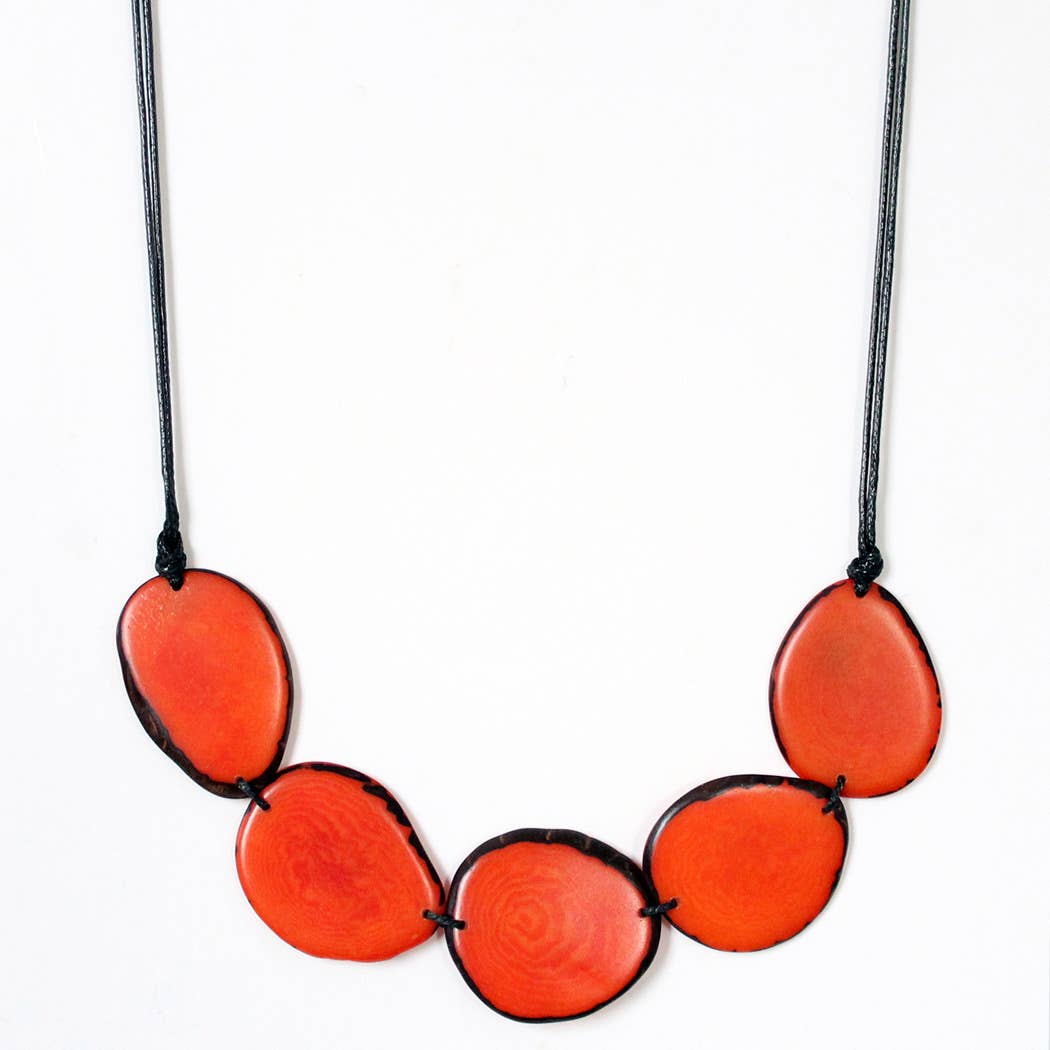 Muichic Natural Jewelry – Großhandel Perlenkette – Chips Tagua Halskette, handgefertigt, Fairtrade, leicht5