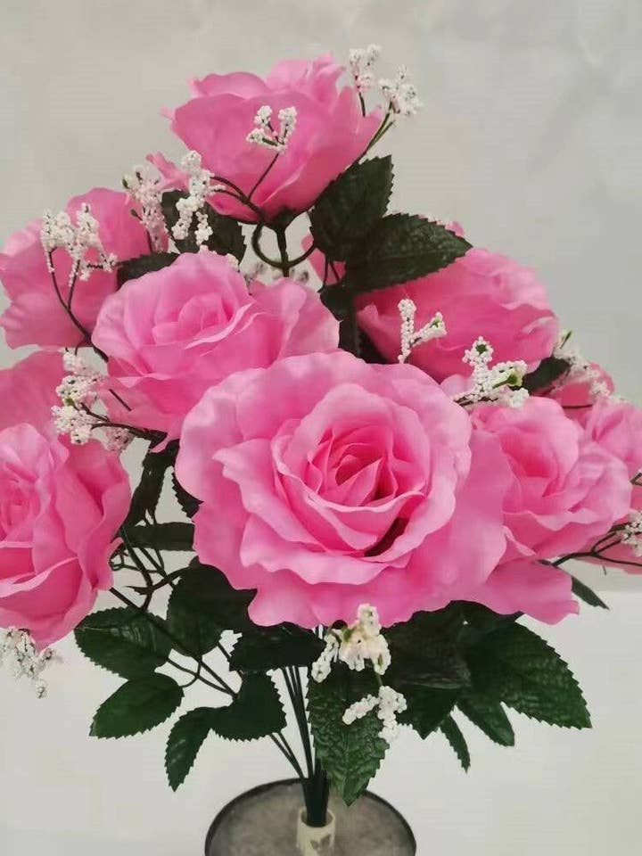 ROSE BUSH X 12 PINK - 11677 for wholesale by General Wholesale Inc