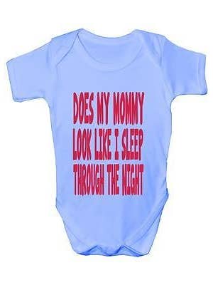 Print4U – wholesale Bodysuit (non-footed) – Baby – Does Mommy Look Like I Sleep Baby Onesie Vest Babygrow1