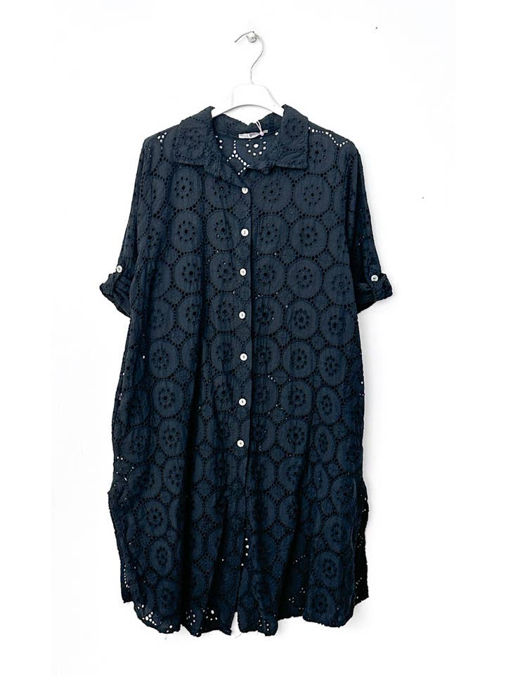 Happy look - Wholesale Dress - Women's - English embroidery shirt dress 2